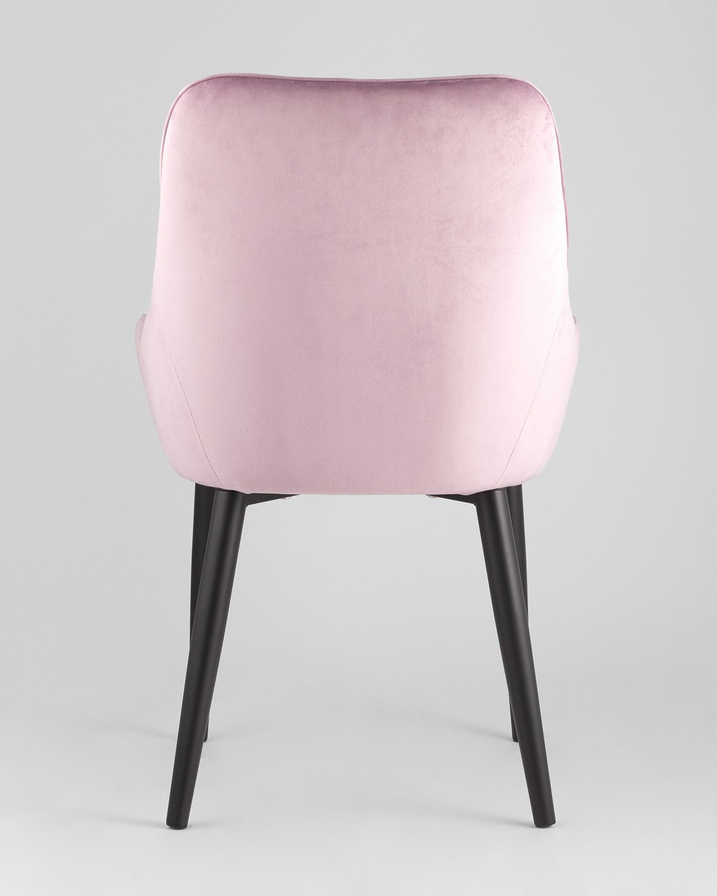 Стул с подлокотниками мягкий сиреневый с черными металлическими ножками "Диана" STOOL GROUP ДИЗАЙНЕРСКИЕ 00-3881952 Фиолетовый  - Вид №4
