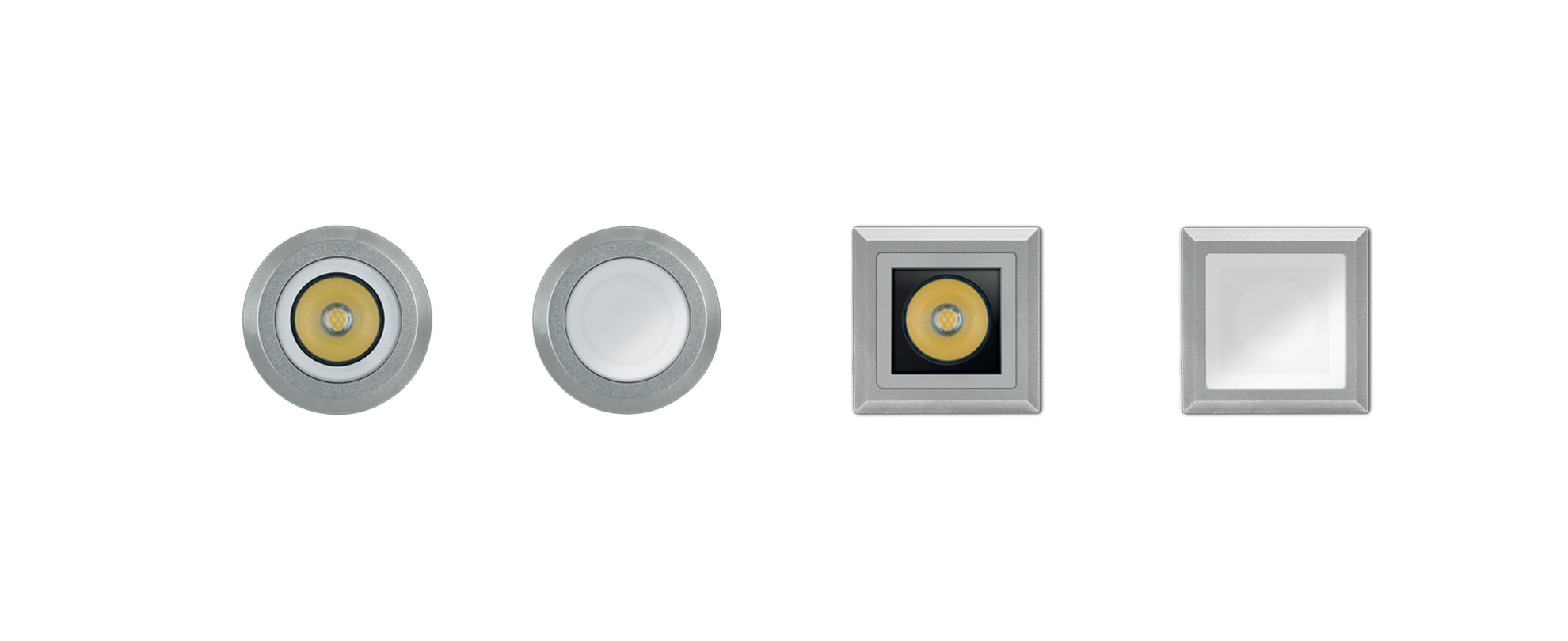 8400015 Встраиваемый в пешеходный пол Platek NANO FULL INOX TONDO  NANO FULL INOX - 1 LED 3000K diffuse  - Вид №1