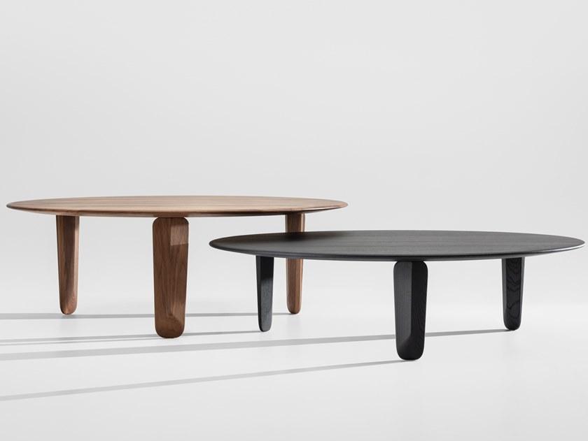 ZEITRAUM Низкий круглый журнальный столик из массива дерева sun-id-1514725 - Вид №2