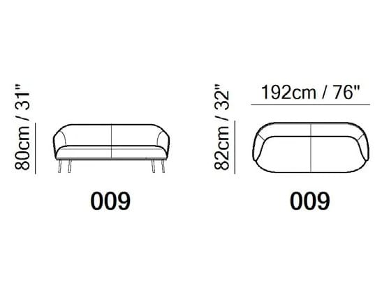3-местный тканевый диван Natuzzi Italia Botanic ARCH-00087418 - Вид №2