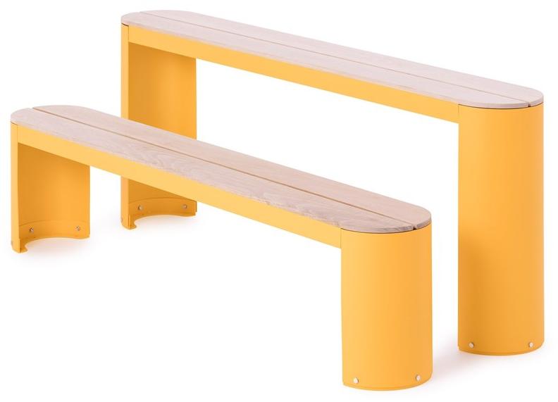 Nola Industrier Лакированная скамья без спинки Urban play U07-10 bench - Вид №4