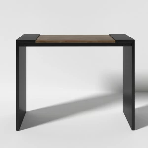 Консоль с дубовой столешницей 100х70 см черная Mos BRAGIN DESIGN  00-3879371 Черный