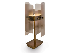 Стеклянная настольная лампа