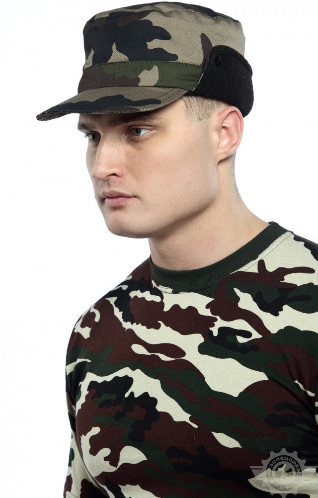 64533 Кепи "Рейнджер" зимняя камуфляж НАТО  Камуфляжная форма  размер 59 Спецодежда  - Вид №2