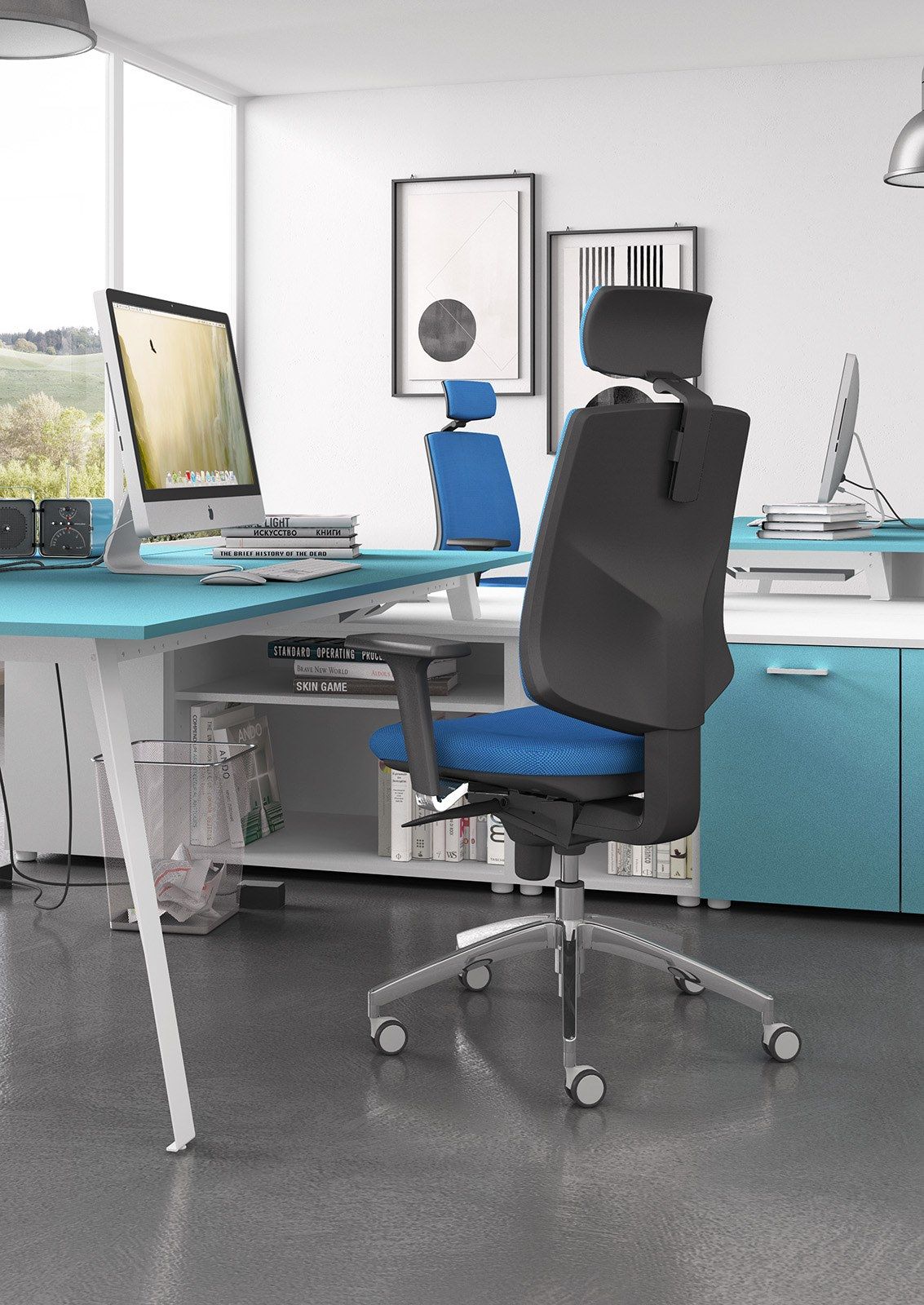 Регулируемый по высоте офисный стул с подлокотниками Leyform Active ARCH-00100420 - Вид №3