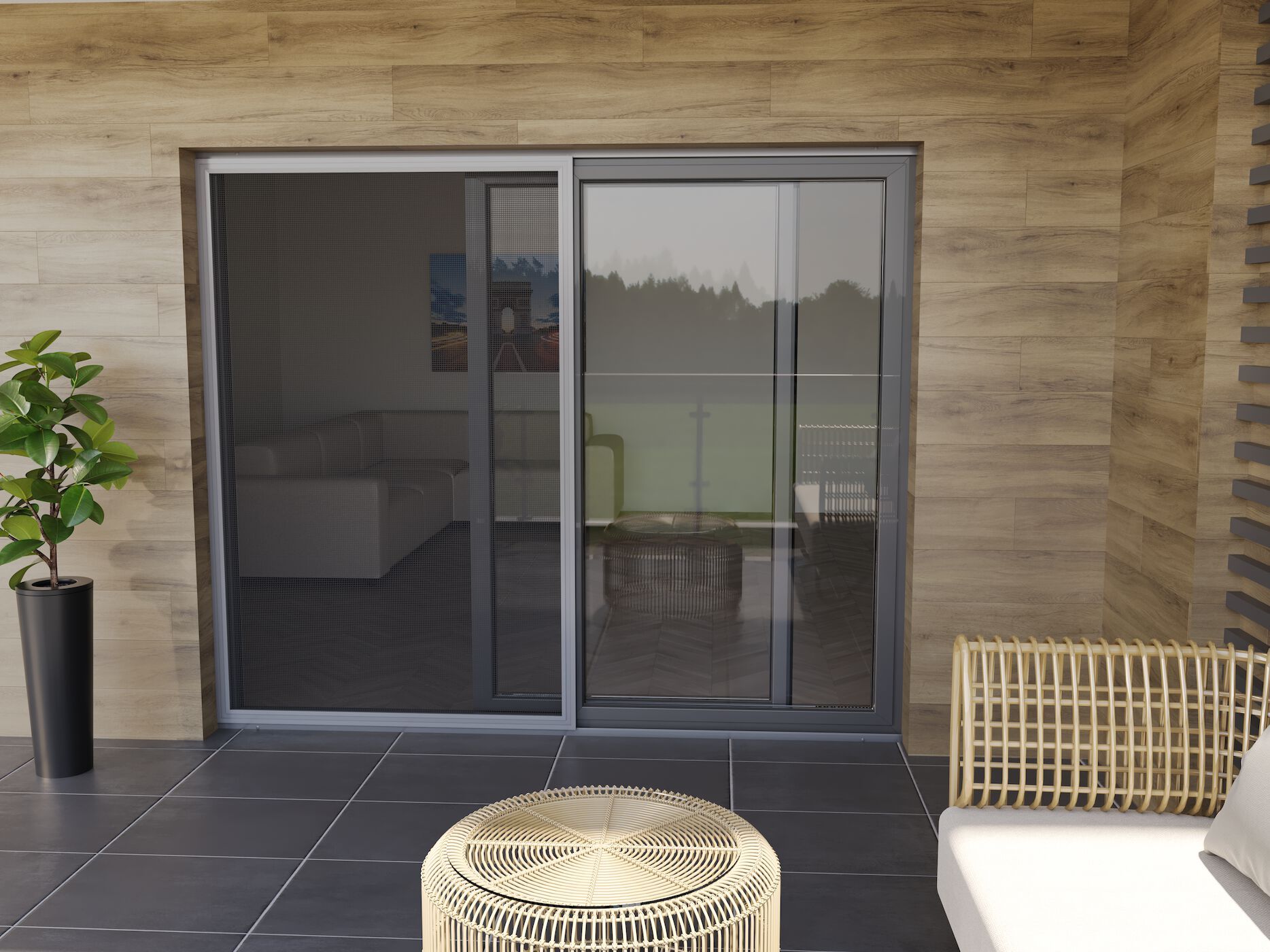 Раздвижные панели москитная сетка Mv Line противомоскитные сетки-створка / панель ARCH-00030382 - Вид №1