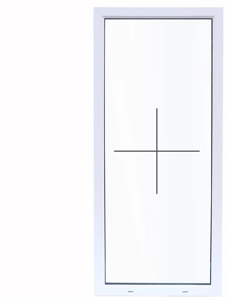Глухое пластиковое окно Veka 1000x600 мм для технических помещений 83117301