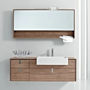 Комбинация ванной комнаты PV12 в отделке Ska Milltek / 96 Noce  MILLDUE PIVOT