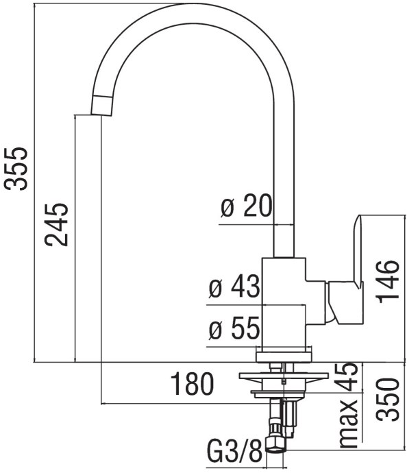 Nobili Rubinetterie Смеситель для кухни, однорычажный Sand sun-id-1477888 - Вид №2