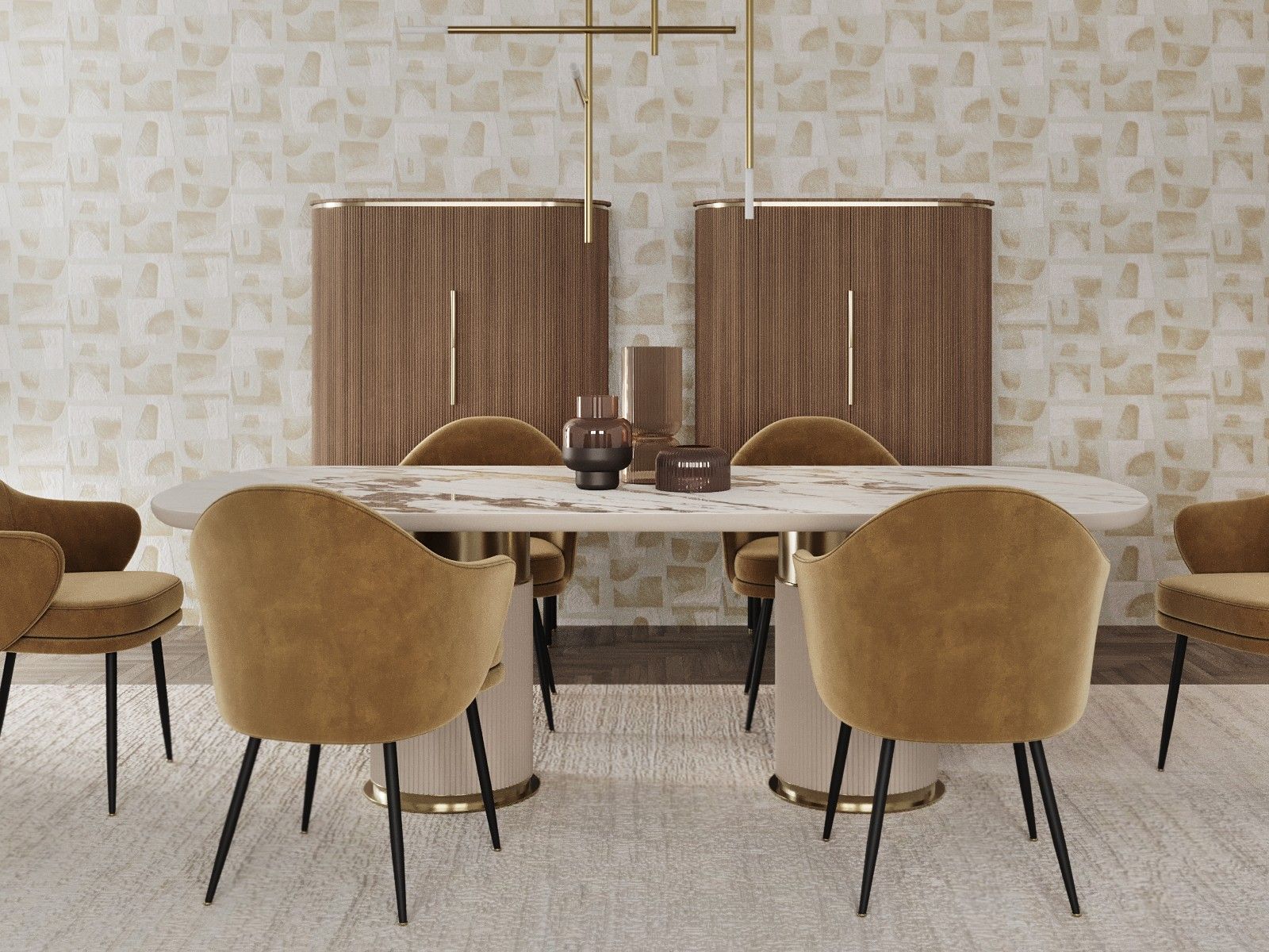 Деревянный шкаф с распашными дверцами ANA ROQUE INTERIORS Elegance ARCH-00134789 - Вид №1