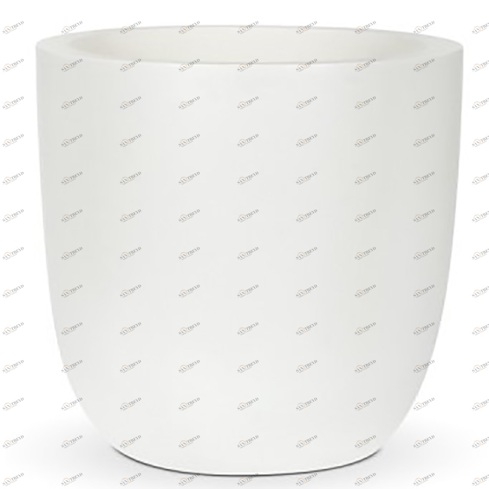 Уличный вазон 44х44 см белый "Альма" CAPI EUROPE СОВРЕМЕННЫЙ 117220 Белый 