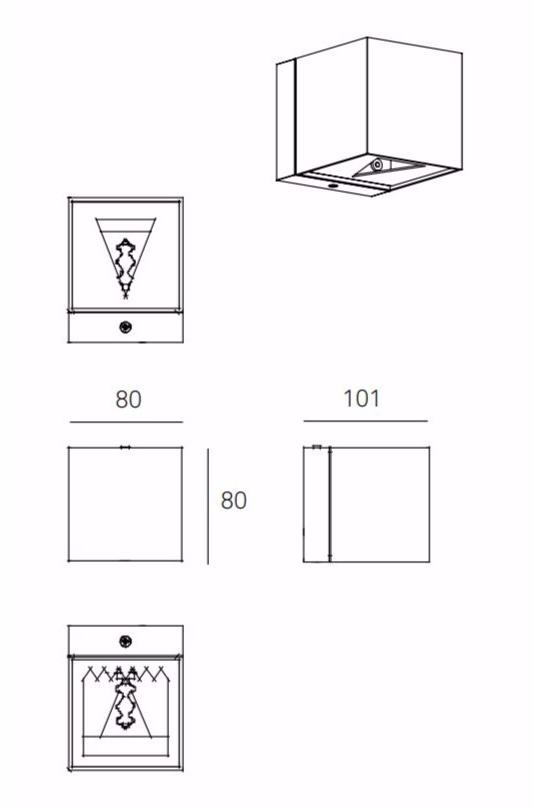Milan Iluminacion Настенный светильник с прямым и отраженным галогенным светом с регулятором яркости Dau 4021-6021-6115 - Вид №5