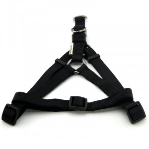 ПР0050095 Шлейка для собак 20мм (обхват 50-65см) черная Great&Small