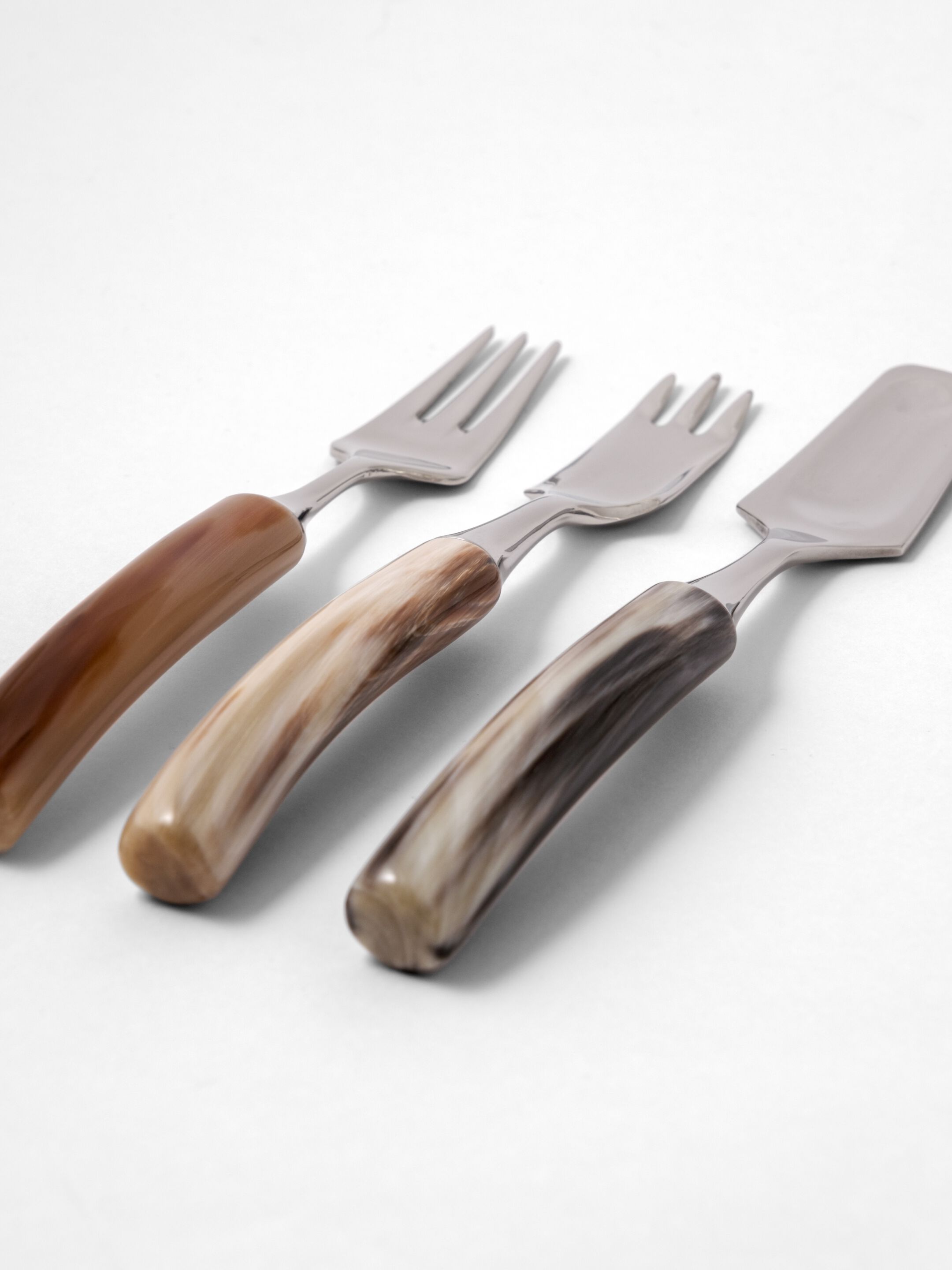 Набор столовых приборов из рога и нержавеющей стали Zanchi 1952 Natural ARCH-00118853 - Вид №1