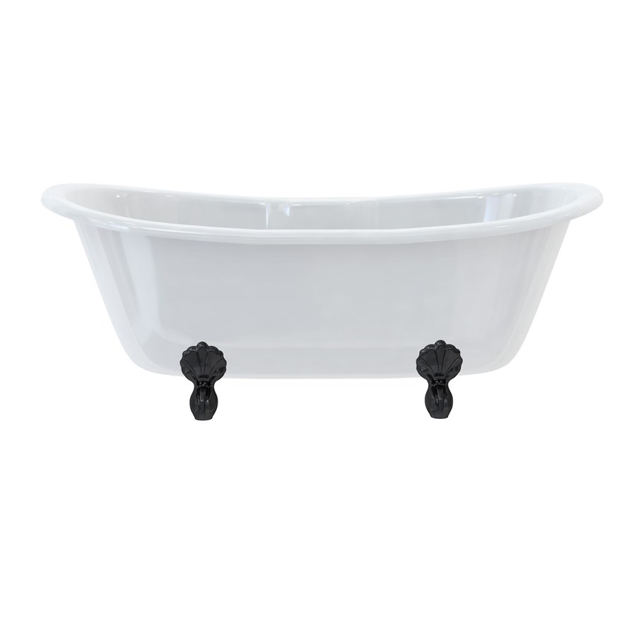Burlington Двухсторонняя ванна Bateau с роскошными ножками с ножками Luxury Arc из хрома L2C T10F  - Вид №3