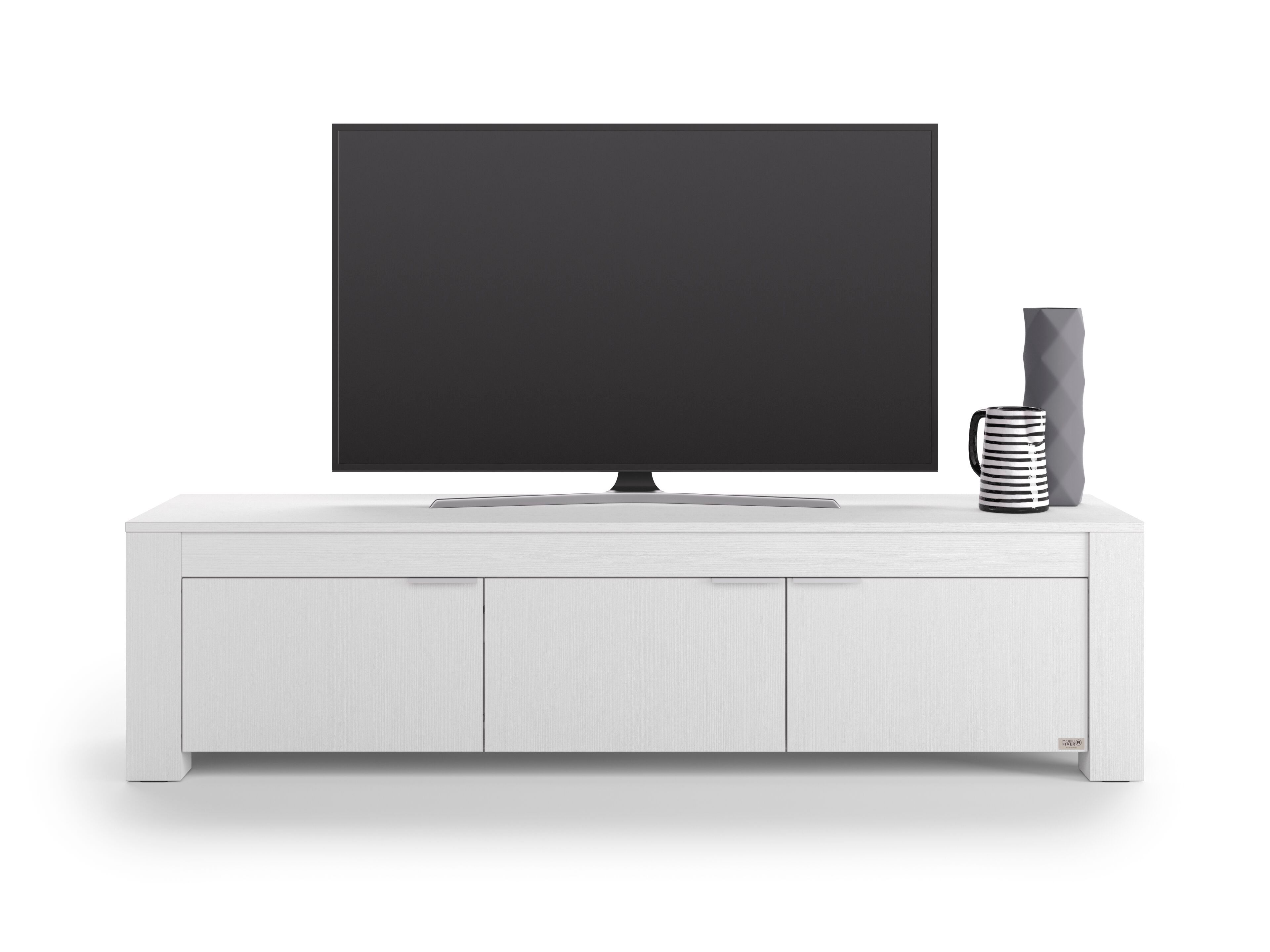 ТВ-шкаф из белого ясеня с распашными дверцами Mobili Fiver Rachele ARCH-00111184