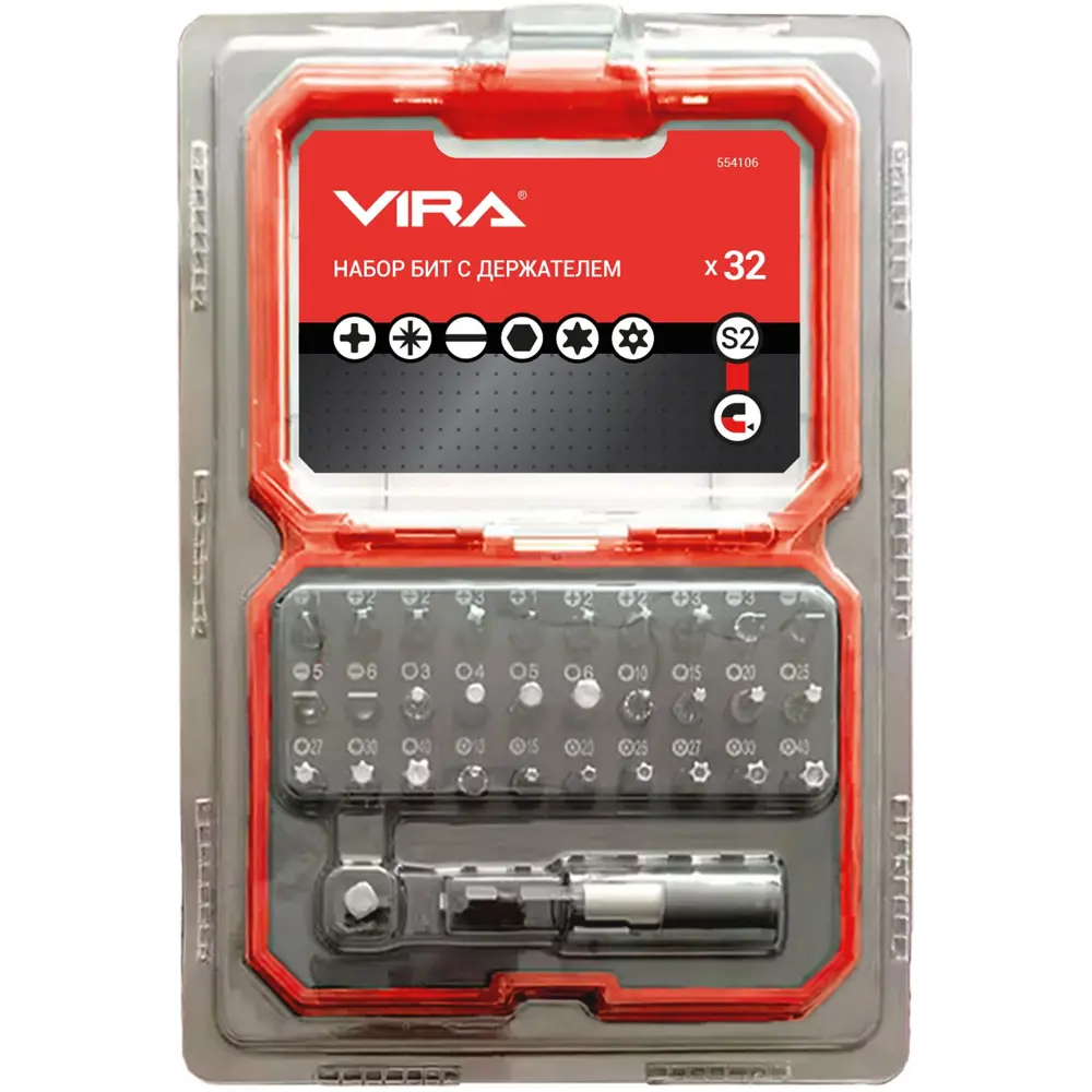 Магнитный набор бит Vira для шуруповерта - 6 профессиональных насадок 89383370 STLM-1447940
