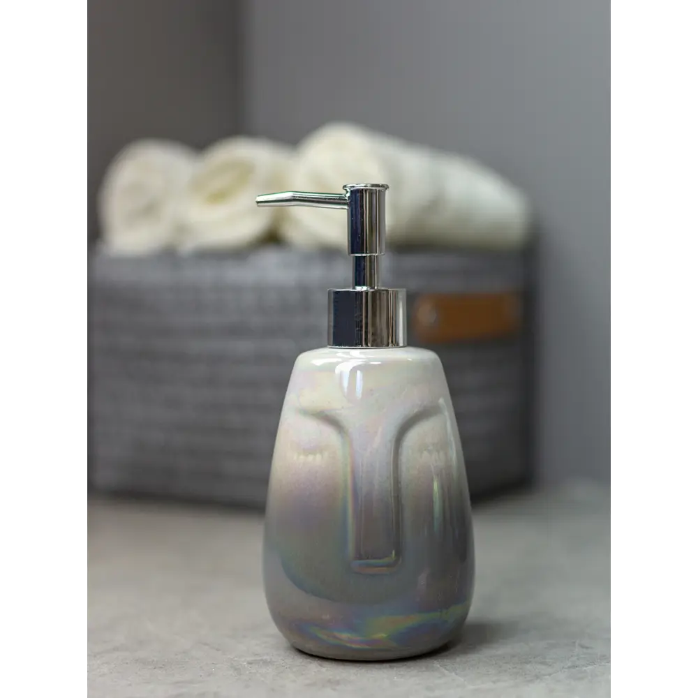 BATH PLUS Belle - керамический дозатор для жидкого мыла светло-серый 88378664 STLM-0077637 - Вид №1