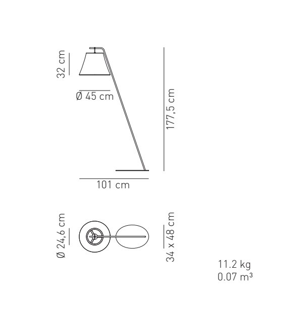 Axo Light SUNSHADE PTSUNSHASAGRE27 торшер Santreyd 101062 - Вид №3