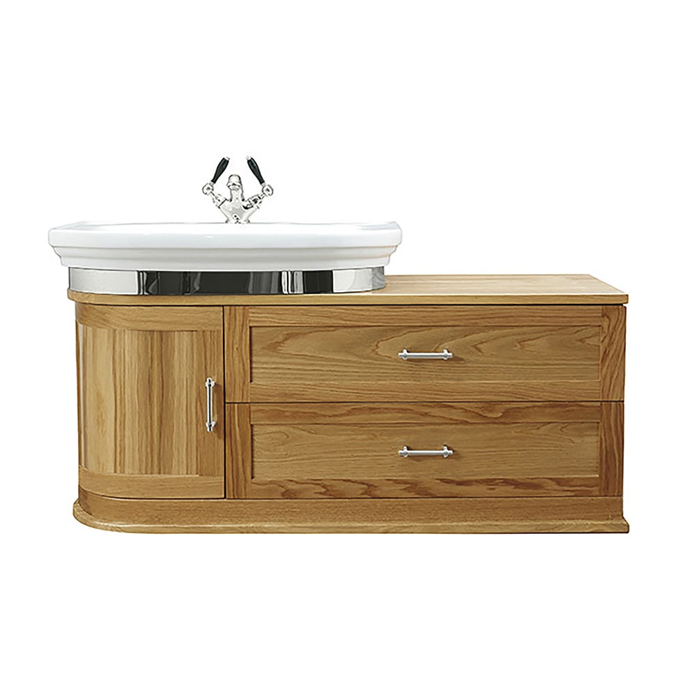 IMSR19 Carlyon Thurlestone Настенный шкаф для умывальника со смещением, лев. Carlyon Imperial  - Вид №1