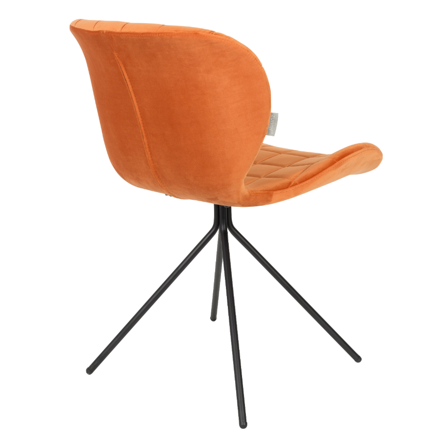 Стул OMG Velvet оранжевый Zuiver 1100367 - Вид №4