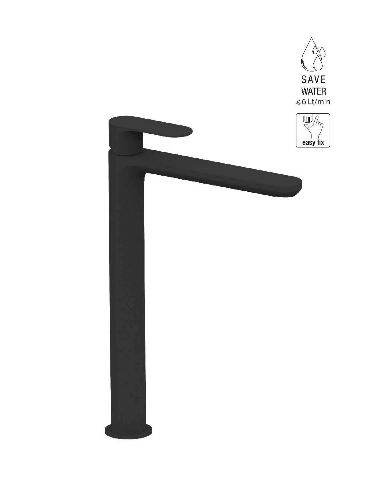 Высокий смеситель для раковины без слива Rubinetterie Frattini Lea ARCH-00096763 - Вид №11