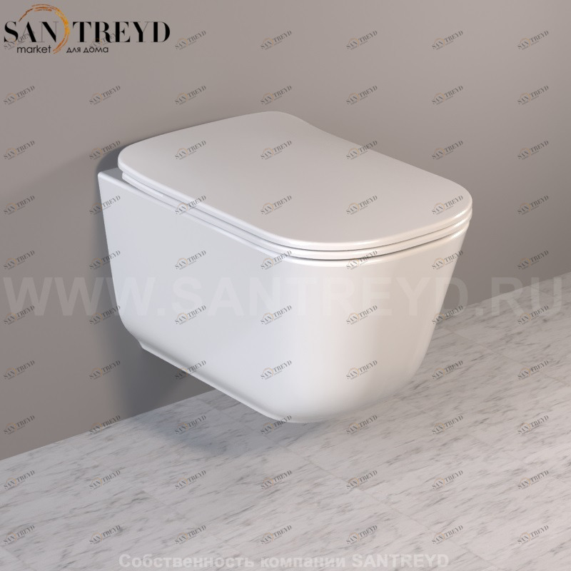 511401 Подвесной унитаз настенный Белый Kerasan Tribeca Италия