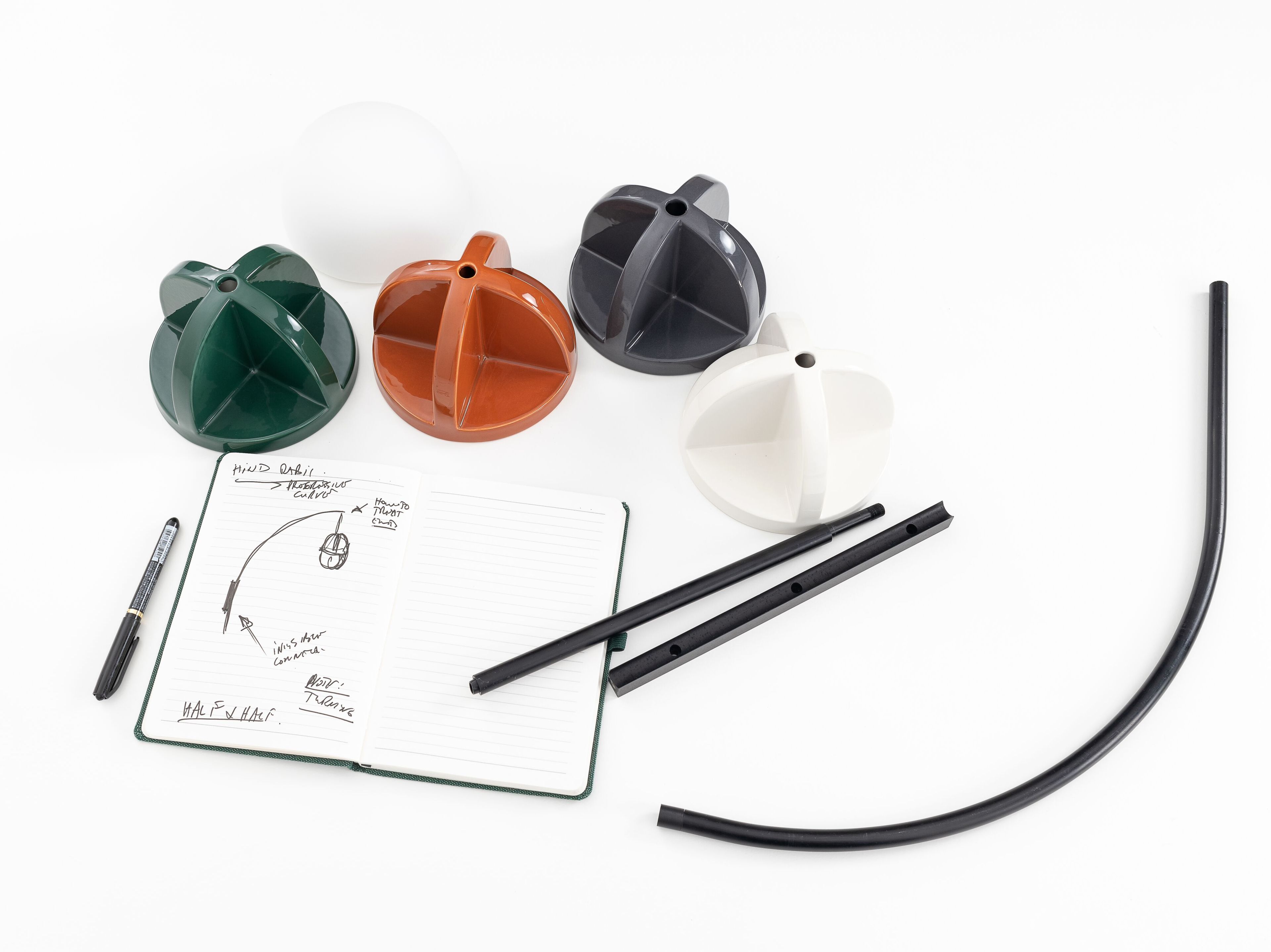 Керамический настенный светильник с фиксированной рукояткой Hind Rabii Half &amp ARCH-00093014