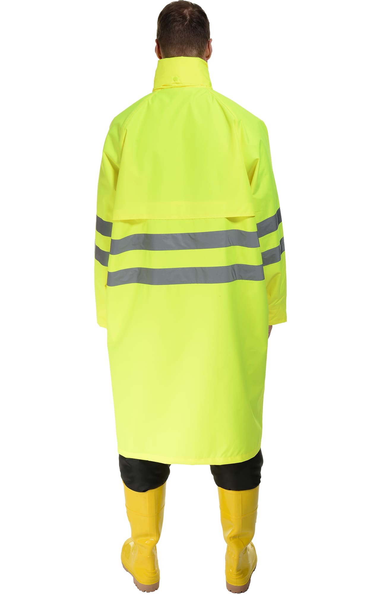 4957223 Плащ "Альбатрос Плюс" влагозащитный лимонный  Непромокаемая спецодежда  размер L  - Вид №3