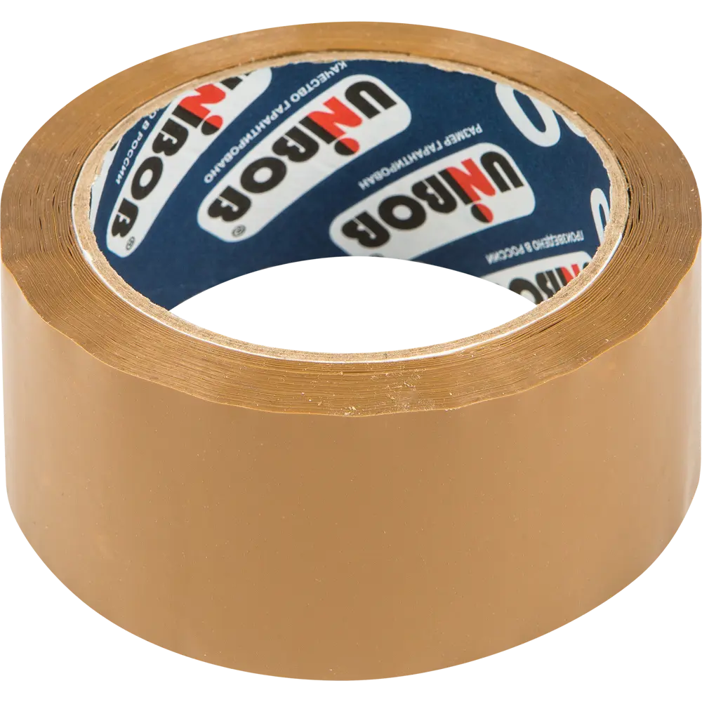 Упаковочный скотч UNIBOB 600 - профессиональная клейкая лента коричневого цвета 12150954 STLM-0001761