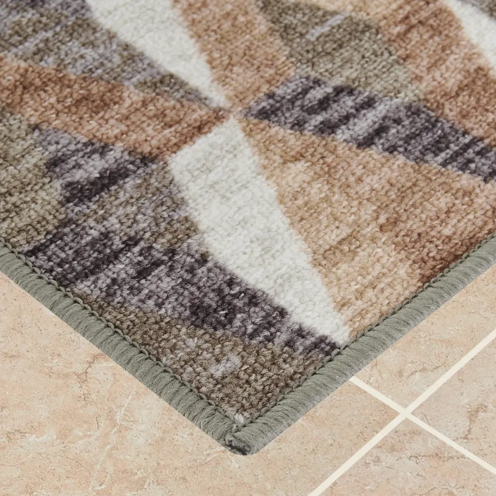 Коврик декоративный нейлон Кристалл 50x80 см цвет серый CTIM STLM-2142278 - Вид №2