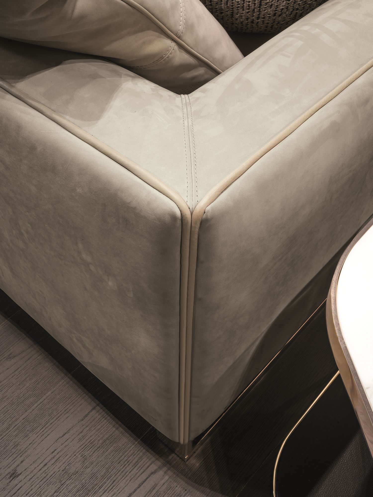 Модульный кожаный диван с полуостровом Longhi Loveluxe 2018-Illusion collection ARCH-00066542 - Вид №16