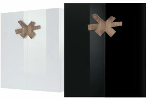 JESSE Буфет из лакированной древесины с распашными дверцами