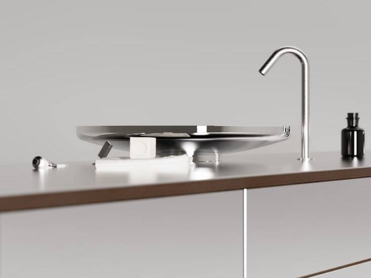 Круглая столешница из нержавеющей стали Agape UFO ARCH-00064612 - Вид №3