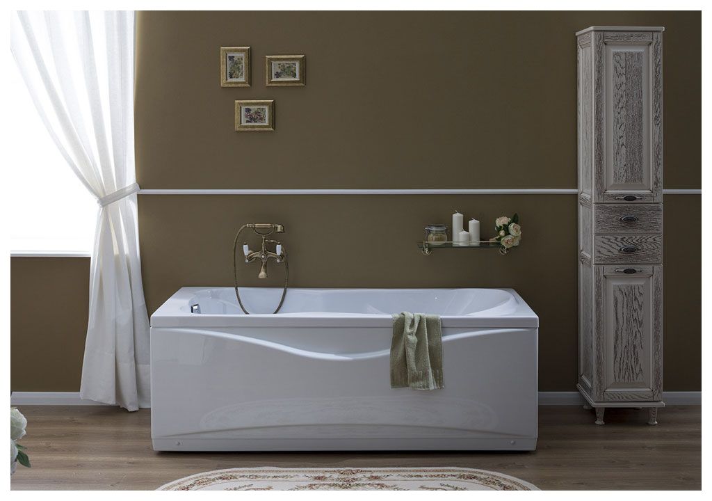 Акриловая ванна Aquanet Viola 180x75 (+ шторка Aquanet Alfa 4 NF6222-pivot) 0020404700196049 - Вид №7