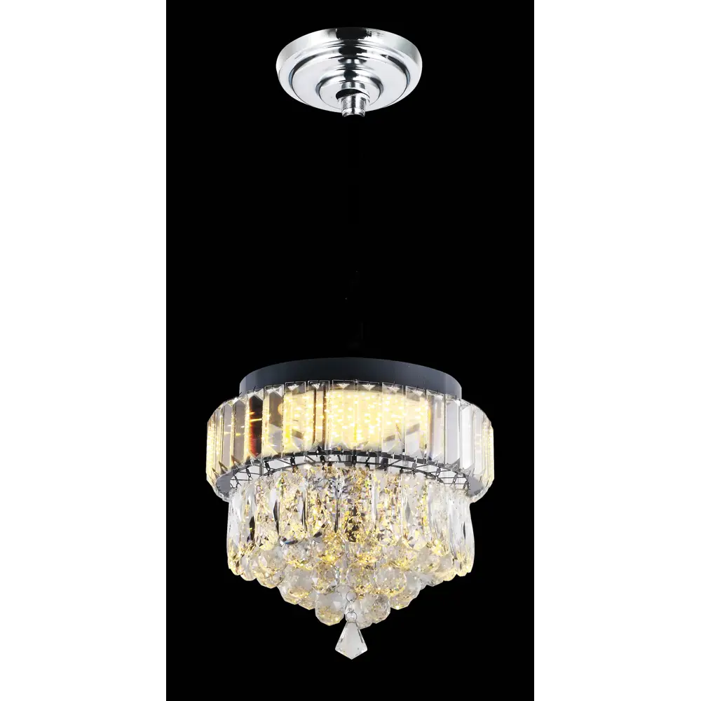 Люстра светодиодная Camelion Led LCL-1015 10 м² регулируемый белый свет цвет хром STLM-2009726 - Вид №1