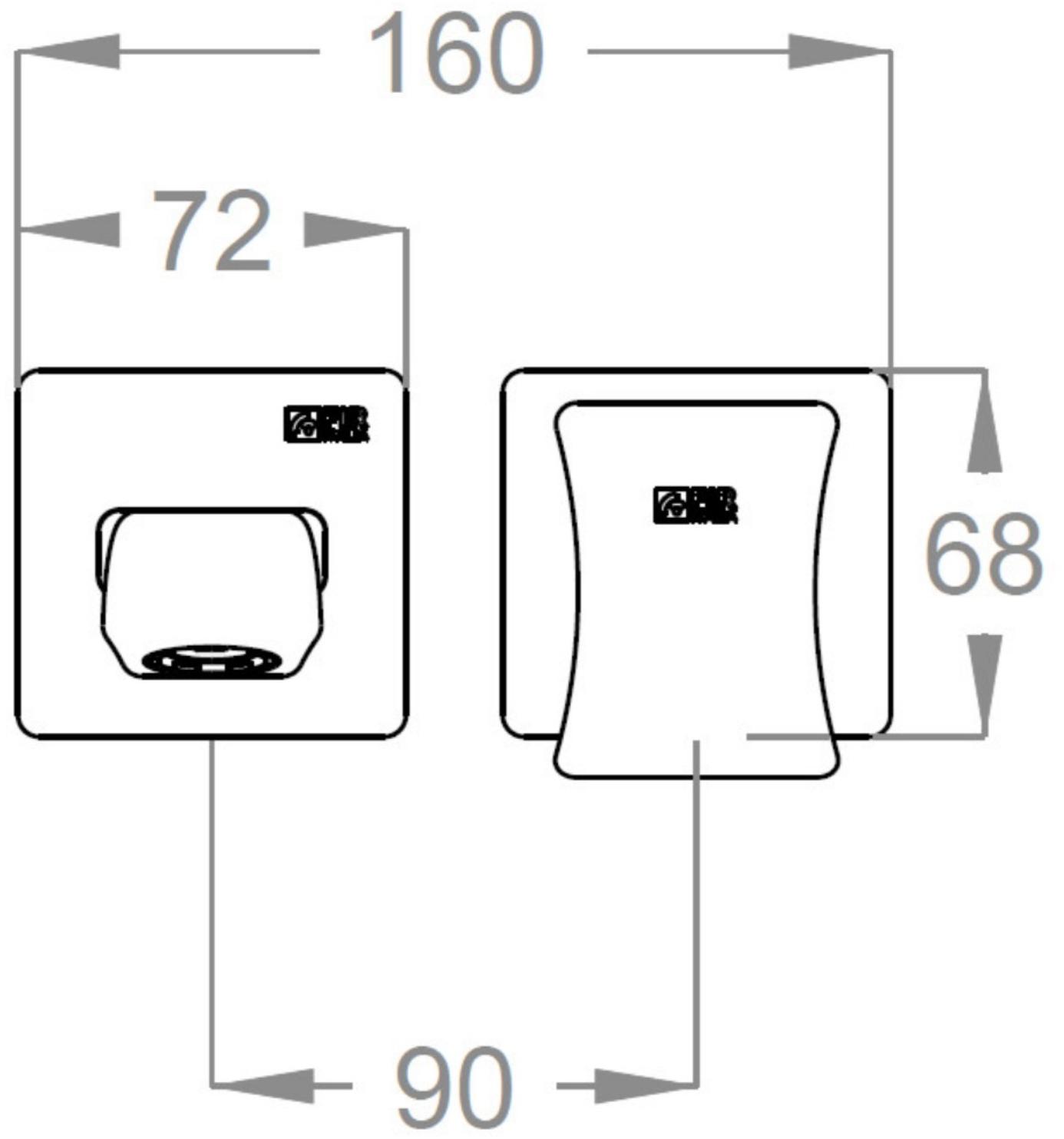 Fir Italia Смеситель для умывальника настенный из латуни с одной ручкой Déco 87 8718208 - Вид №1