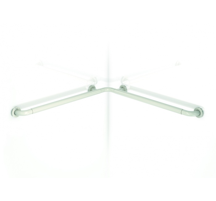 GW11 15 04 01 Genwec Штанга 90º левая стенка из сатинированной нержавеющей стали 