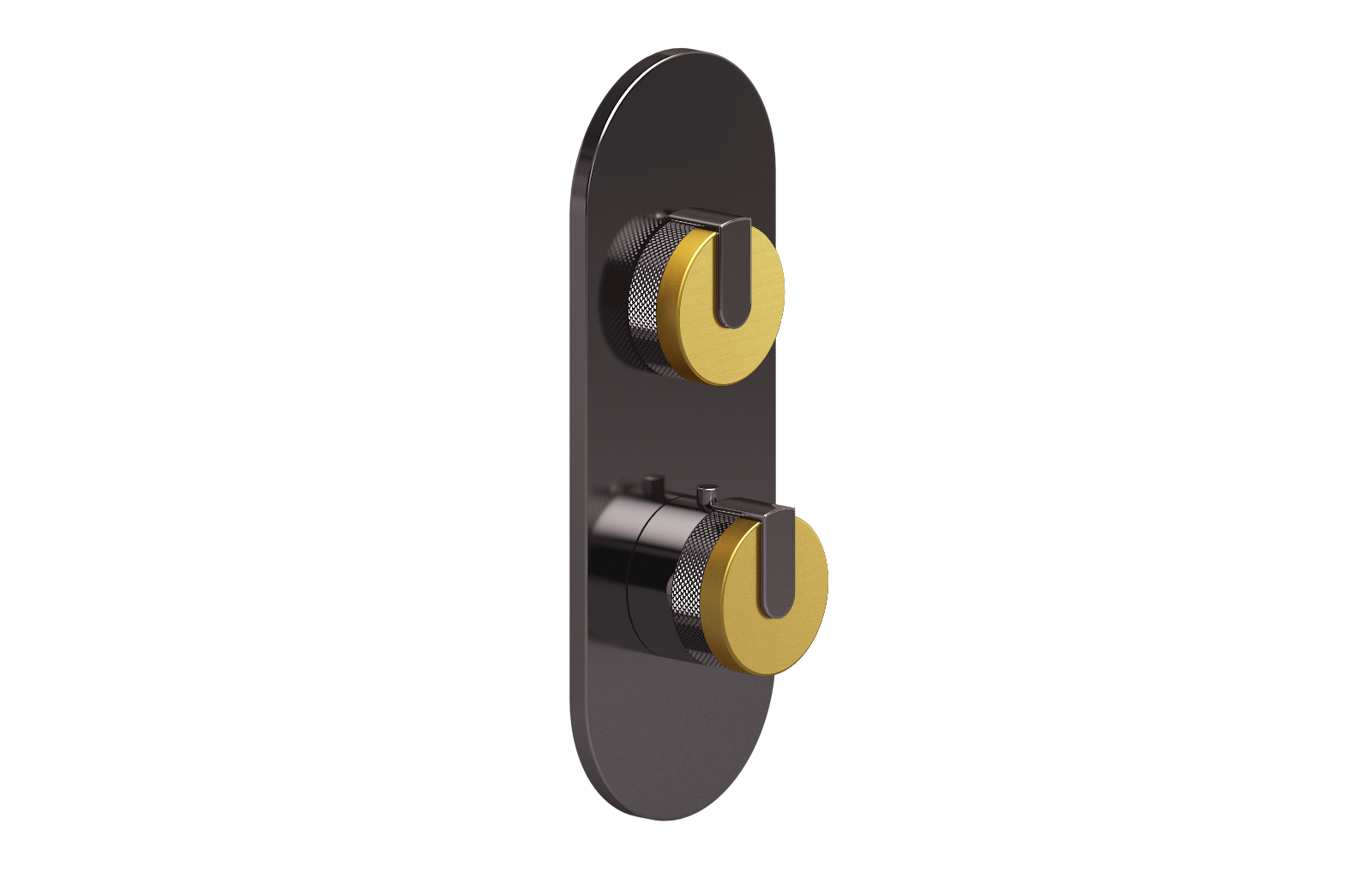 E-8026-R1BAUE0-L1OX-OX-T Планка M-Series с 2 ручками - Внешняя часть GRAFF MOD+