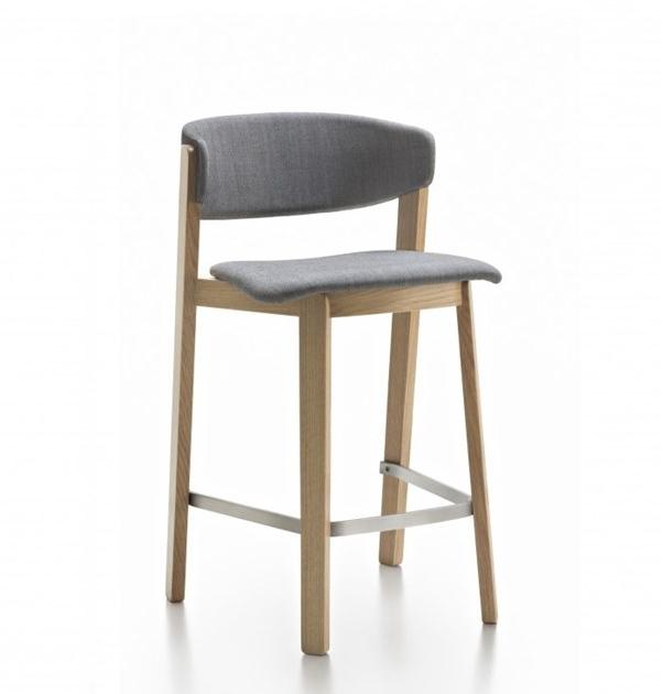 Huppé Высокий табурет из дуба со спинкой Wolfgang 4901 - 4902 HUPPE - Вид №1