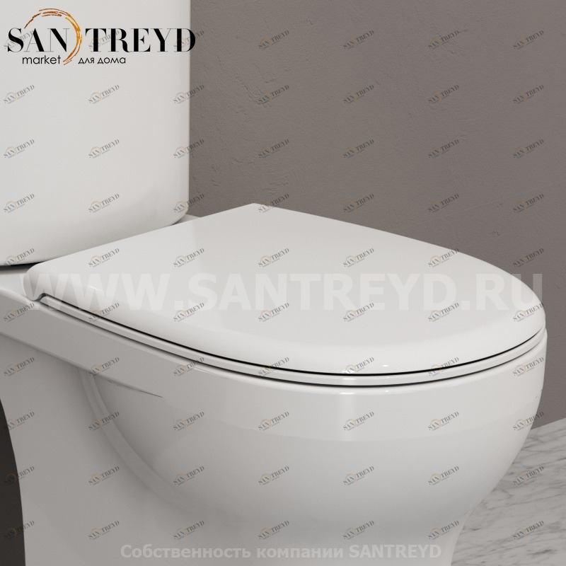 GR023BI Крышка сиденье для унитаза Ceramica Globo GRACE