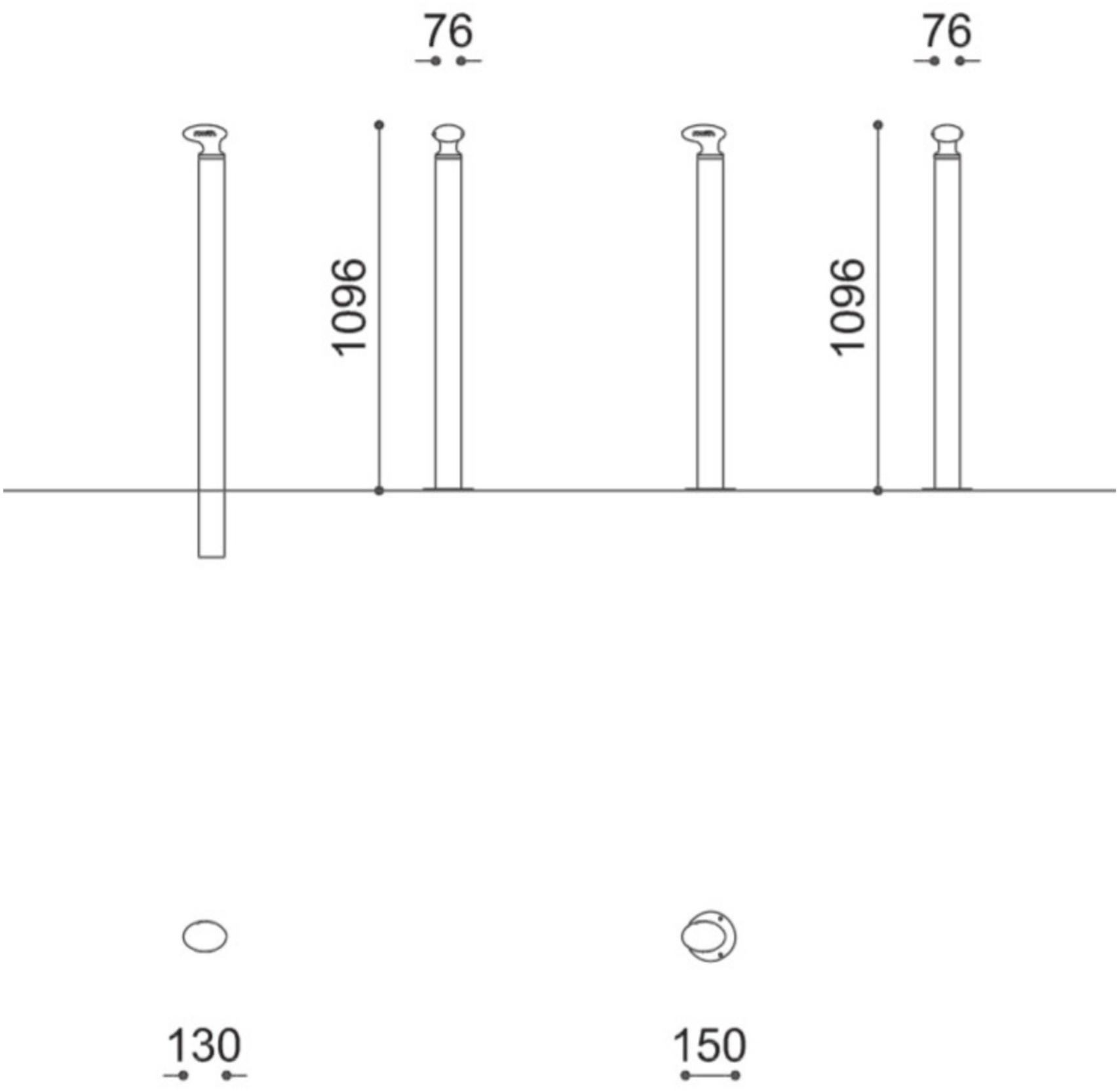City Design Стационарная стальная стойка тумбы sun-id-1368136 - Вид №4
