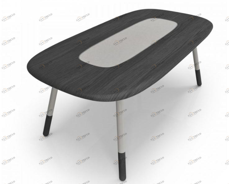 Huppé Прямоугольный обеденный стол из дуба и стекла Koval 2288v - 2290v HUPPE