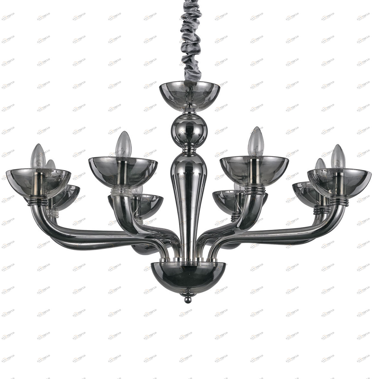 Подвесная люстра Ideal Lux Casanova SP8 Fume IDEAL LUX ДИЗАЙНЕРСКИЕ, CASANOVA FUME 057288 Серый 