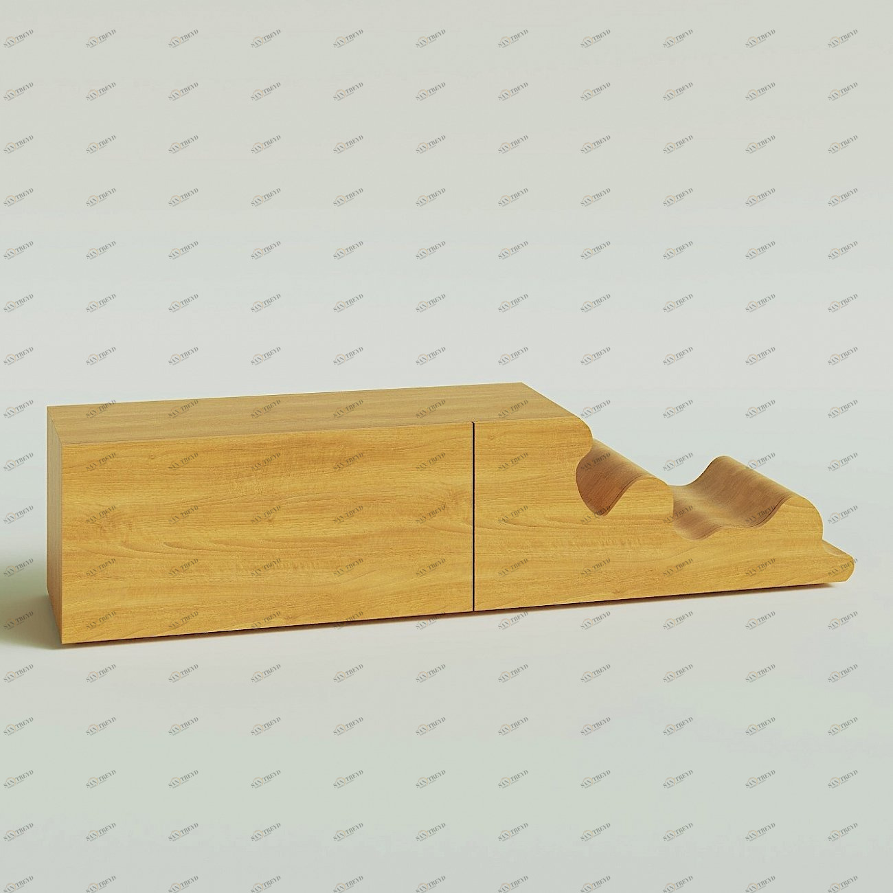 Тумба под телевизор 40х175 см дуб "Каньон" ODINGENIY  00-3885844 Бежевый 