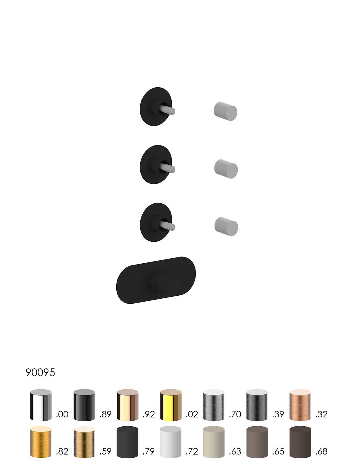 Термостатический смеситель для душа с 4 отверстиями Rubinetterie Frattini отдельная эстетика ARCH-00038079 - Вид №19
