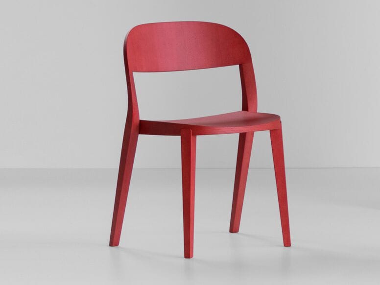 Деревянный штабелируемый стул Potocco минимальная ARCH-00109132 - Вид №1