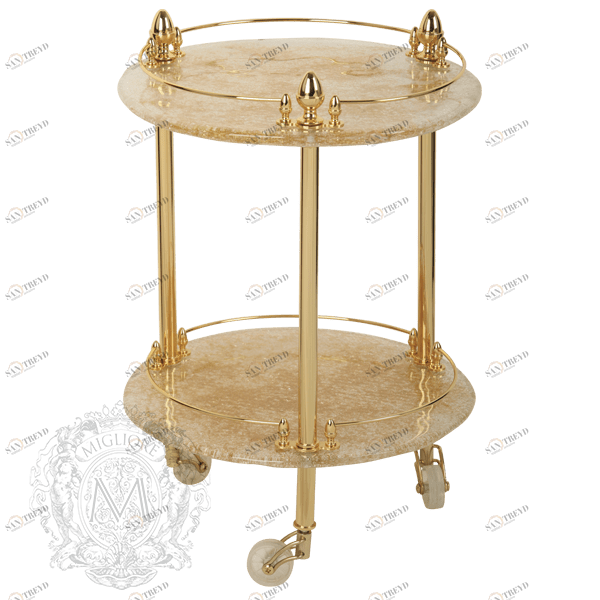Столик на колесиках MIGLIORE Elizabetta ML.ELB-60.149.DO - золото 