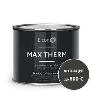 92707344 Эмаль термостойкая 00-00002914 цвет антрацит 0.5 л STLM-0536148 ELCON