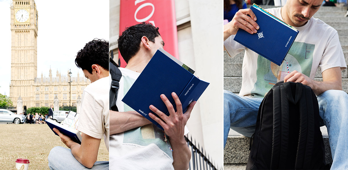 SK MYTRAVEL1 Журнал путешественника my travel синий Suck UK  - Вид №5